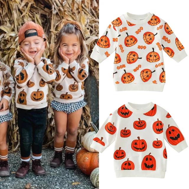 Toddler Infant Kids Baby Girls Boys Halloween Sweatshirt T Shirts Long Sleeve