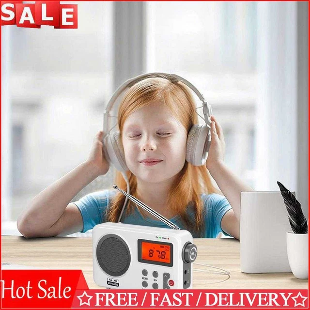 Pocket Radio Player Digital LCD Subwoofer Short Wave Radio for Home Elder Gifts