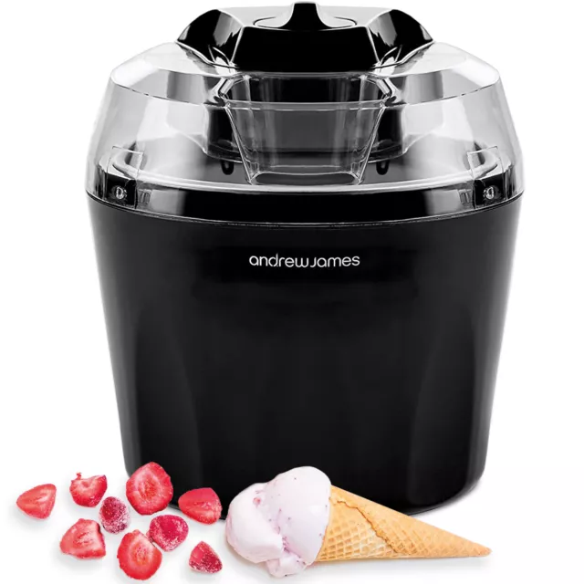 Ice Cream Maker Machine Gelato | Sorbet | Frozen Yoghurt 1.5 Litre Andrew James