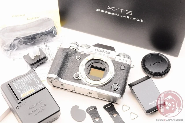 [ Low shots TOP MINT in Box ] Fujifilm Fuji X-T3 XT3 Silver 26.1MP C820