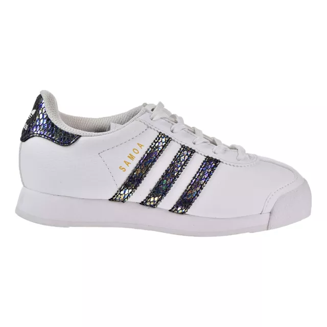 Adidas Samoa C Snake Little Kid's Shoes White-Black-Noiess BW1299