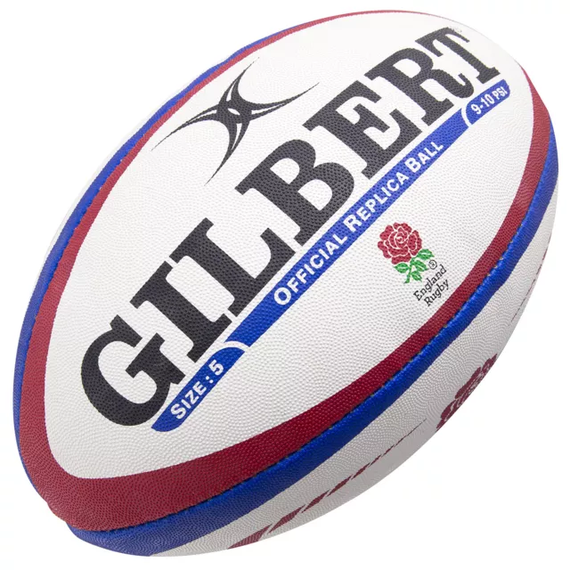 Gilbert Rugby England Replica Rugby Ball - 5 Sizes Available