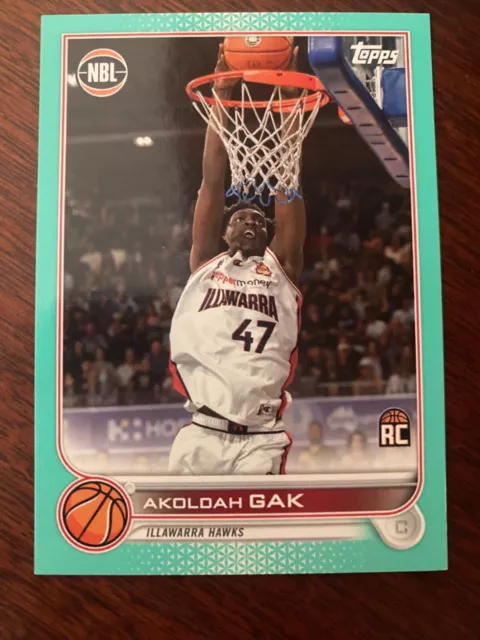 22/23 topps nbl teal #33 Akoloah Gak rookie /199