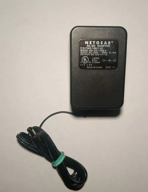 Netgear AC-DC Power Adapter PWR-10027-01 12VDC Charger 1A (Tested)