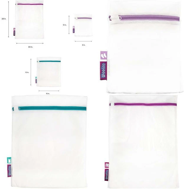 Woolite Sanitized Treated 3 Piece Mesh Wash Bag, White Home &amp Kitchen