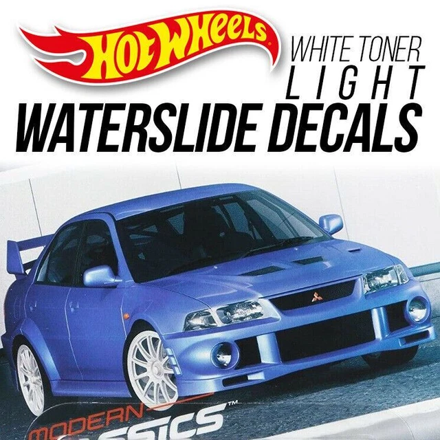 Hot Wheels LANCER EVO 6 VI Head Tail Light WaterSlide Decal 1/64 Scale Custom