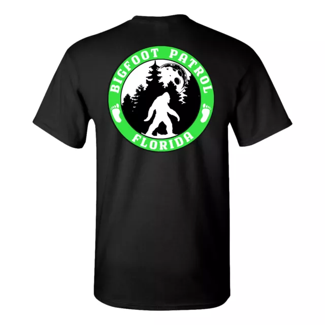Bigfoot/Sasquatch Patrol T-Shirt FLORIDA Moon Adult Unisex Novelty Tee