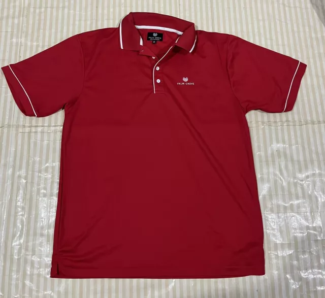 Palm Grove Golf Red Polo T shirt Size  XL