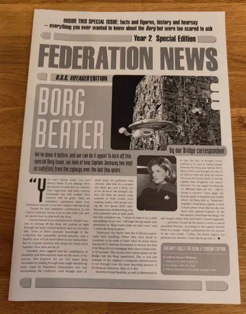 NEWSLETTER - Star Trek Federation News Year 2 Special Ed. U.S.S Voyager Edition