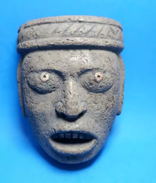 Pre Columbian  Aztec  Stone Mask