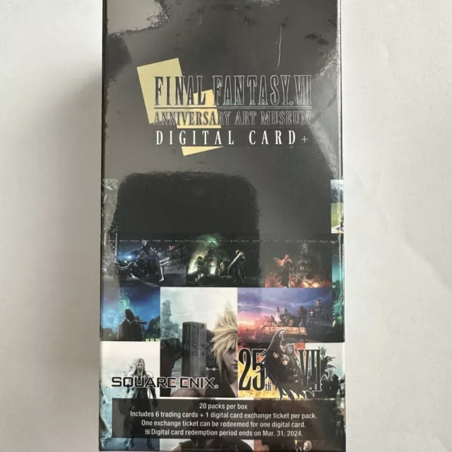 Final Fantasy VII Anniversary Art Museum Trading Cards Display Box