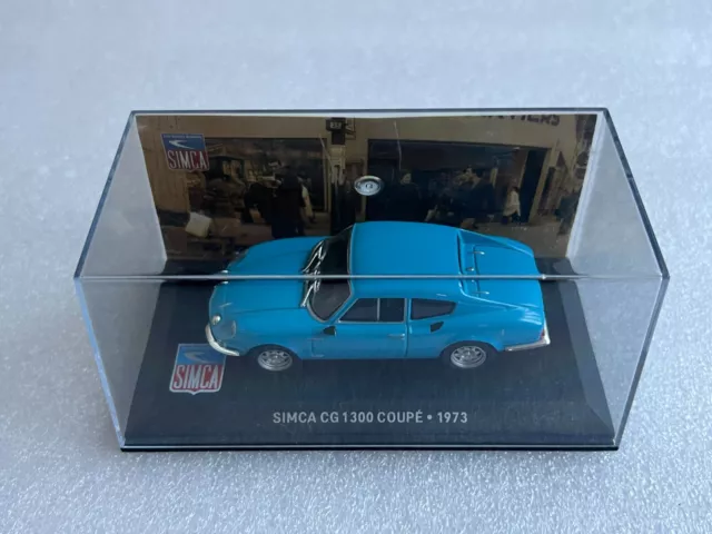 ALTAYA IXO PRESSE Simca CG 1300 Coupé Bleu 1973 1/43 Voiture Miniature
