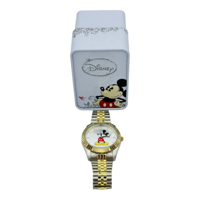 Large Two Tone Mickey Mouse Disney Watch for Men 44mm Oversized Disney Watch 90s