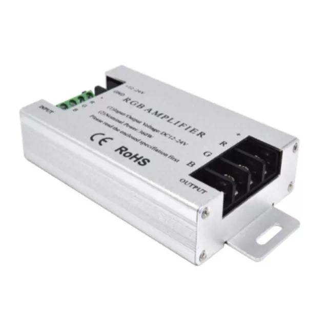 Controller Amplificatore LED 360W RGB DC12V-24V 30A Guscio Alluminio per RGB 5050 O6P6