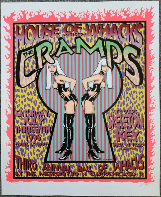 The Cramps Poster Lindsey Kuhn S/N 1996