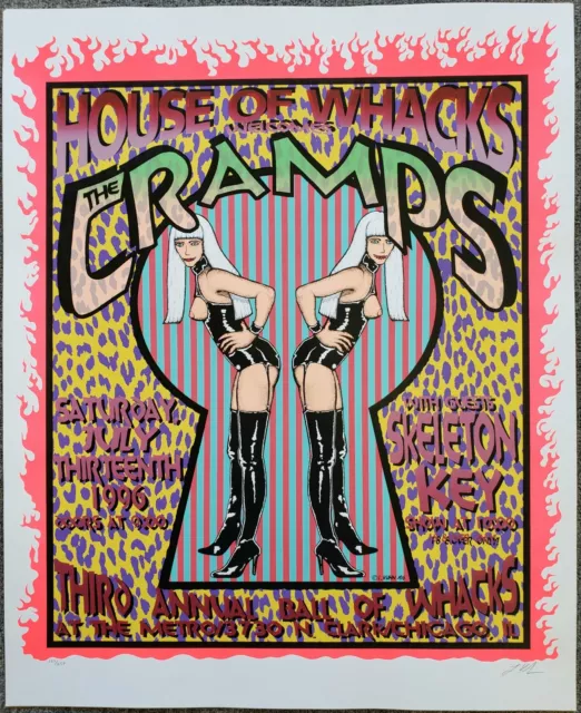 The Cramps Poster Lindsey Kuhn S/N 1996 The Cramps Poster Lindsey Kuhn S/N 1996