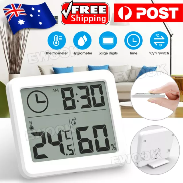 2024 Digital Thermometer Humidity Meter Room Temperature Indoor LCD Hygrometer