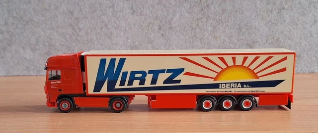 Herpa Spedition Wirtz DAF XF SSC Kühlkoffersattelzug 313995 - Lkw-Mo