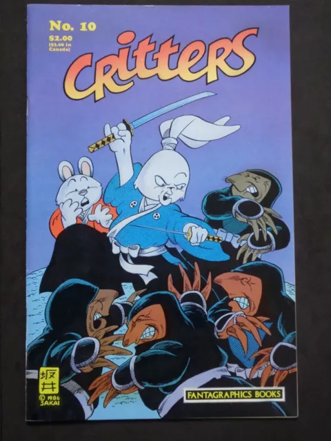 Fantagraphics Comics Books Critters #10 VF/NM Usagi Yojimbo 1986 Stan Sakai