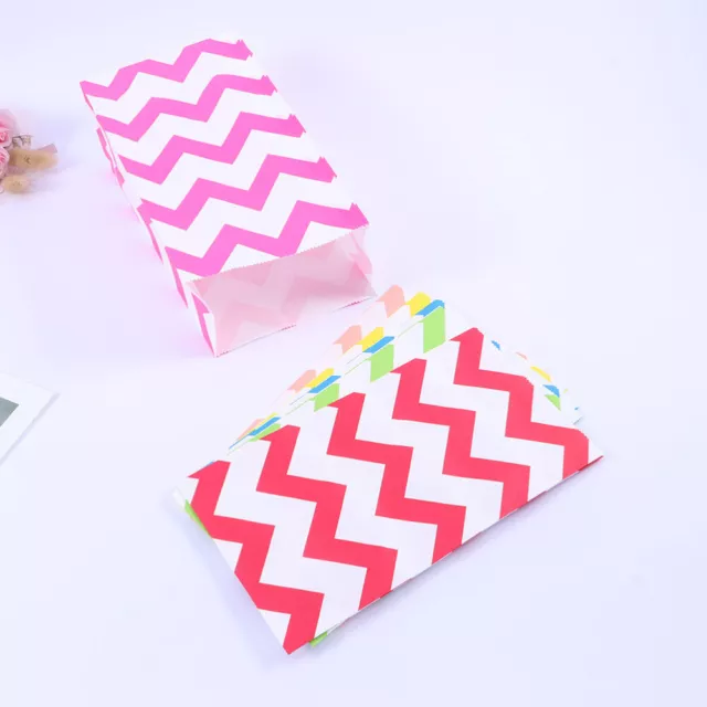 60 Pcs Colorful Kraft Paper Bags Gift Bags Candy Cookie Bread Nuts Bags for