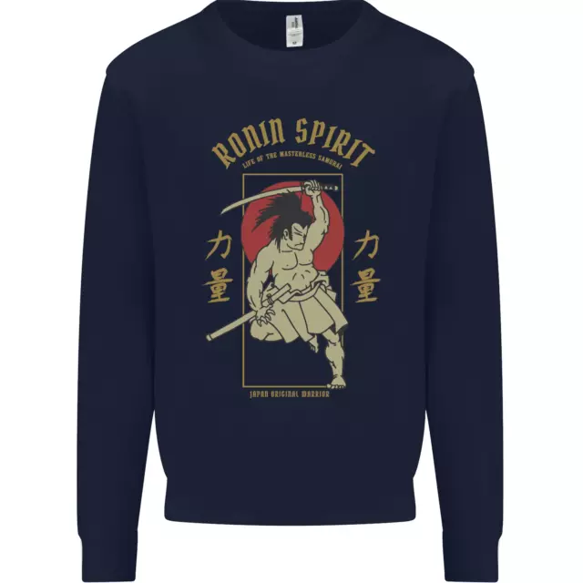 Ronin Spirit Samurai Giappone Felpa Uomo Giapponese Maglione 2