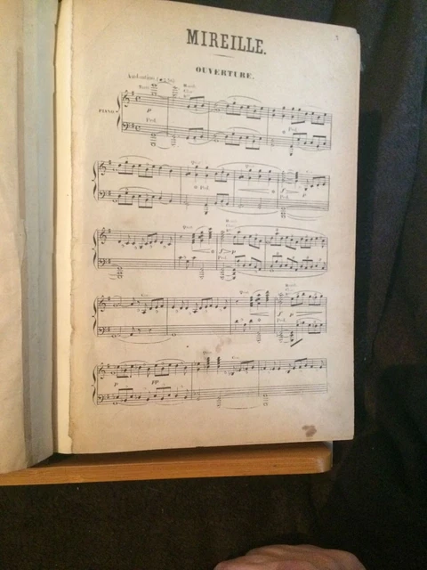Charles Gounod Mireille opéra chant piano partition reliée éditions Choudens