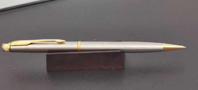 Stylo Parker Duofold Bille + Porte-Mine - Marbré Bleu, Neuf Ancien Stock