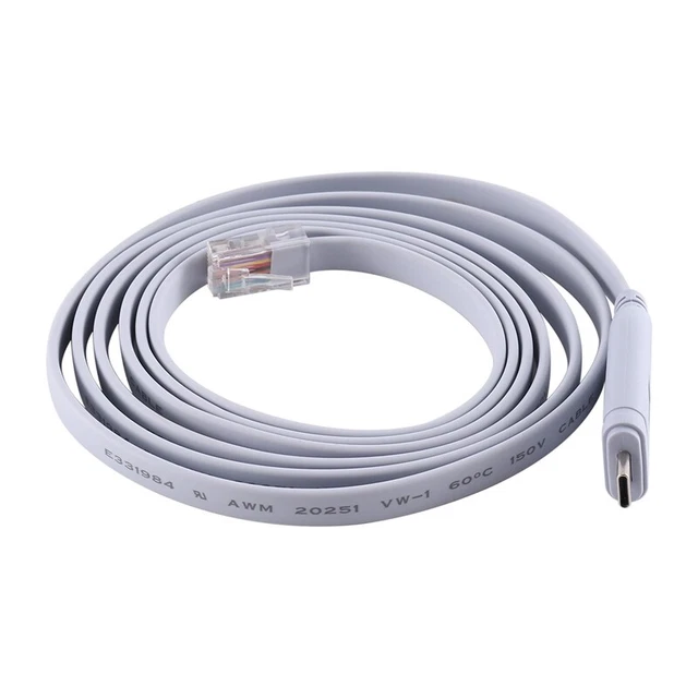 USB TO TYPE C Console Configuration Cable Type C to RJ45 Serial