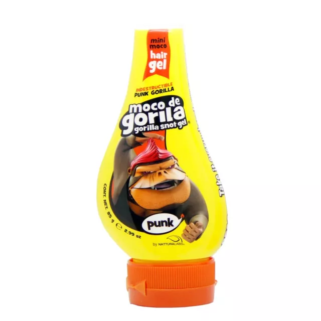 [Moco De Gorila] Gorilla Snot Gel Punk Hair Yellow Squizz Maximum Hold 2.99Oz