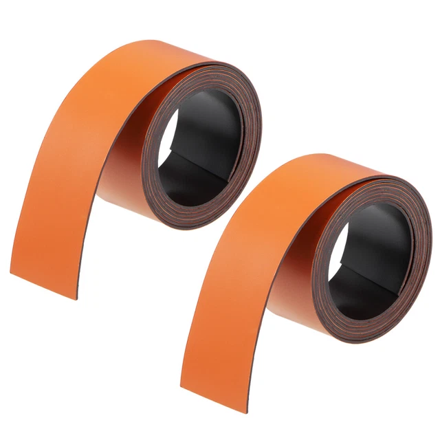 2 Pz Asciutto Cancella Flessibile Magnetico 3.3 Piedi Magnetico Foglio Arancione