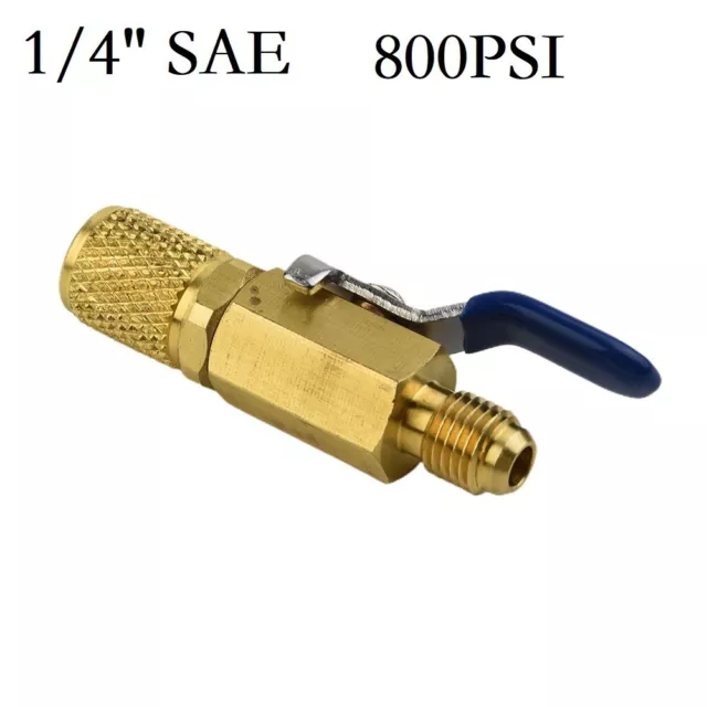 A/C Charging Hoses HVAC 1/4 AC R410a Straight Ball Valve Brass 72 characters