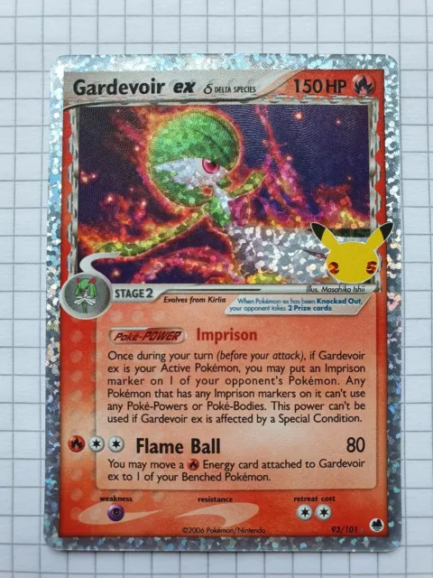 Carte Pokemon Gardevoir EX Espèce Delta US Celebrations 25 Ans Pokemon Ultra...