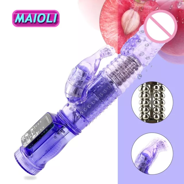 Vibrator-Sex-Love-Toy for Women-Rabbit-G Spot-Massage-Clitoris-Stimulator-Dildo