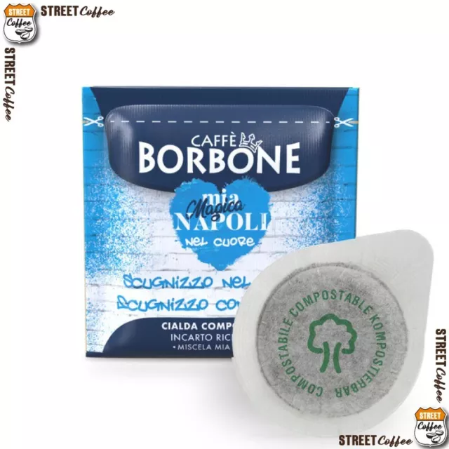 200 Cialde Capsule no 150 ESE 44 Caffè Borbone miscela Mia Magica NAPOLI Blu tra