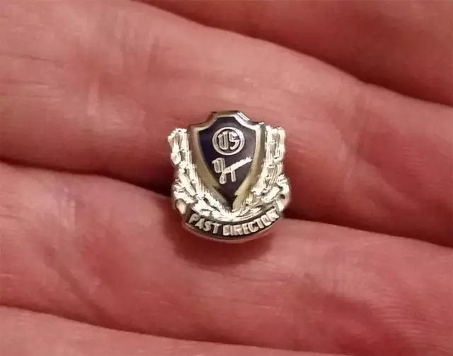 Rare Vintage "Us Jaycees Past Director Sterling Pin - Tie Tack"