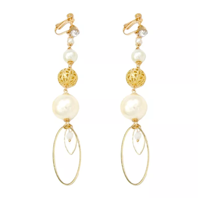 Irregular Earring Rhinstone Earrings Ear Clips Drop Earrings