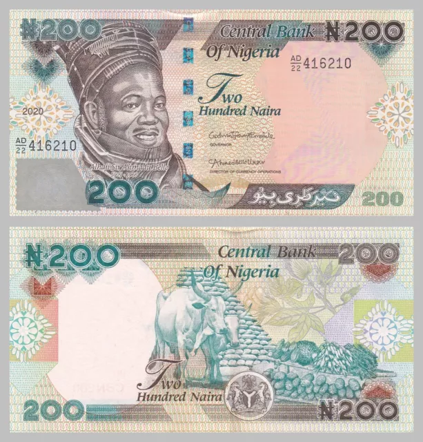 Nigeria 200 Naira 2020 p29 uncirculated