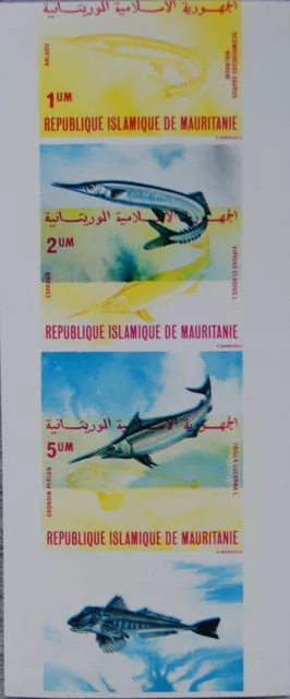 MAURITANIA MAURETANIEN 1979 657-59 PROOFS PROBEN Fische Fish Sea Life Fauna **