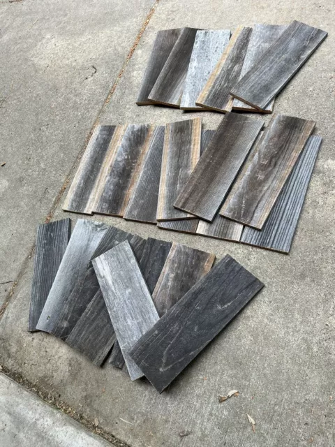 Reclaimed Old Fence Wood Boards  24 Boards 15” Weathered Barn Planks 3