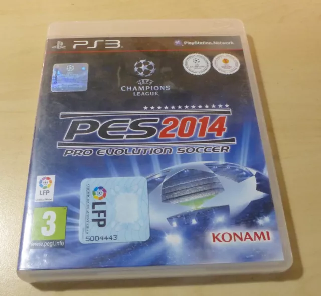 Sony PlayStation PS3. Juego PES 2014 Pro Evolution Soccer. Con estuche original