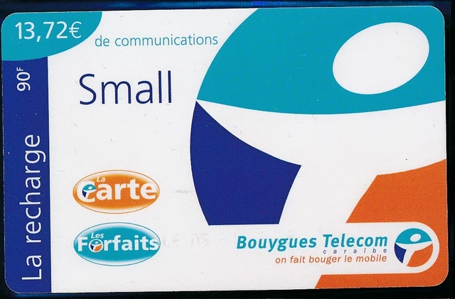Ricarica Bouygues Caraibi Rif. Def 7/3 Piccolo 13.72€ 10/2001