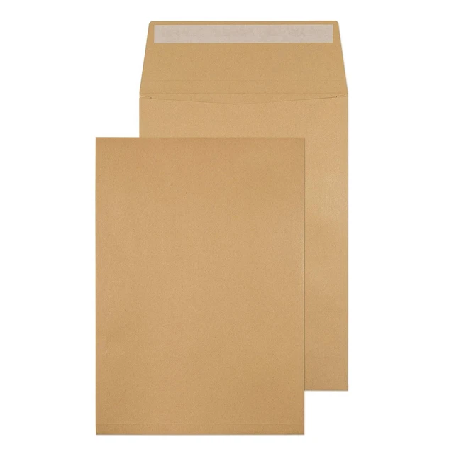 ValueX Manilla C4 busta tascabile busta e sigillatura semplice 25 mm 130 gm (confezione da o