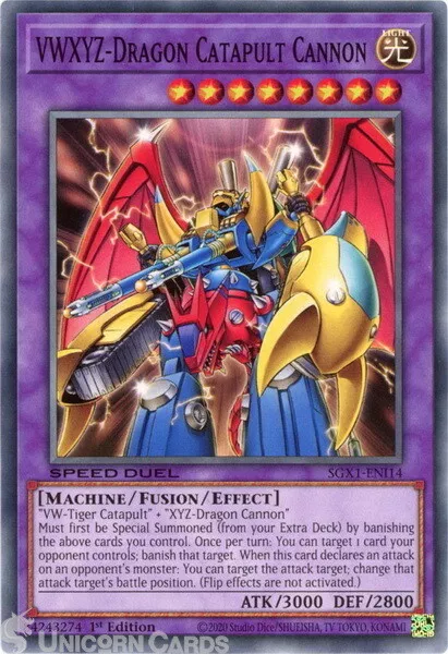 SGX1-ENI14 VWXYZ-Dragon Catapult Cannon Common 1st Edition Mint YuGiOh Card