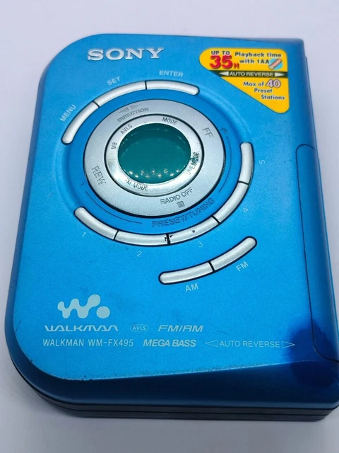 Walkman Sony WM-EX405, Lecteur Cassette Audio, Fonctionne, D'occasion