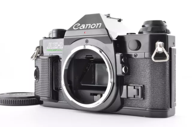 Canon AE-1 Program Black Near Mint 35mm SLR Film Camera From Japan by X0605