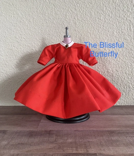 Madame Alexander Doll Dress ~ Alexander-Kins "JO" Red Dress for 8" Doll ~Vintage