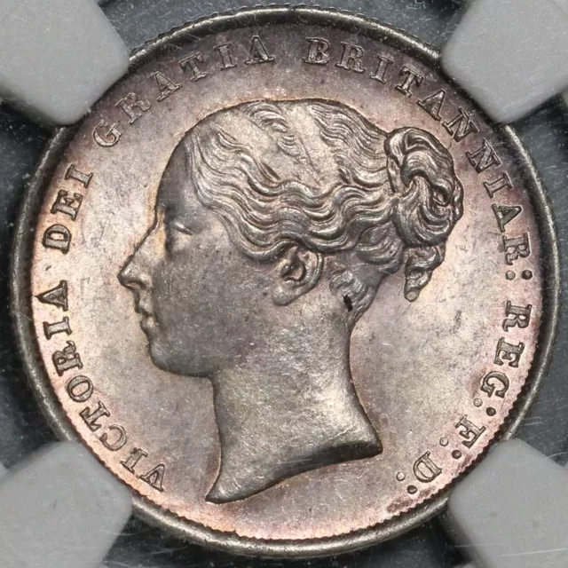 1844 NGC MS 64 Victoria Silver Shilling Great Britain Mint State Coin (21012301D