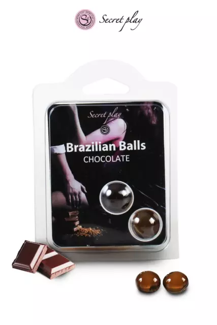 Boule de massage 2 Brazilian Balls - chocolat - jeux érotique brésilienne