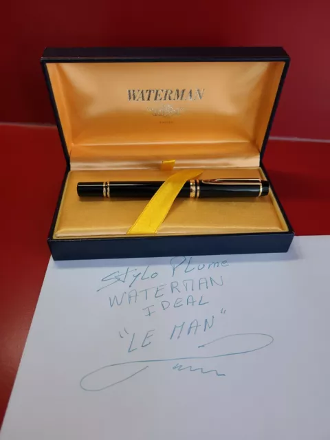 Stylo Plume WATERMAN IDEAL "LE MAN" Plume 18K Avec Boîte papier