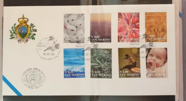 S.Marino-2002 Buste e Bustoni FDC Bellissime- Ottimo stato di Conservazione-VEDI